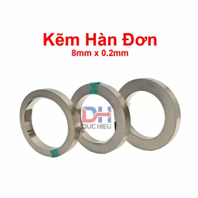 Kẽm hàn đơn cell pin 8mm x 0.2mm (có mạ Niken)